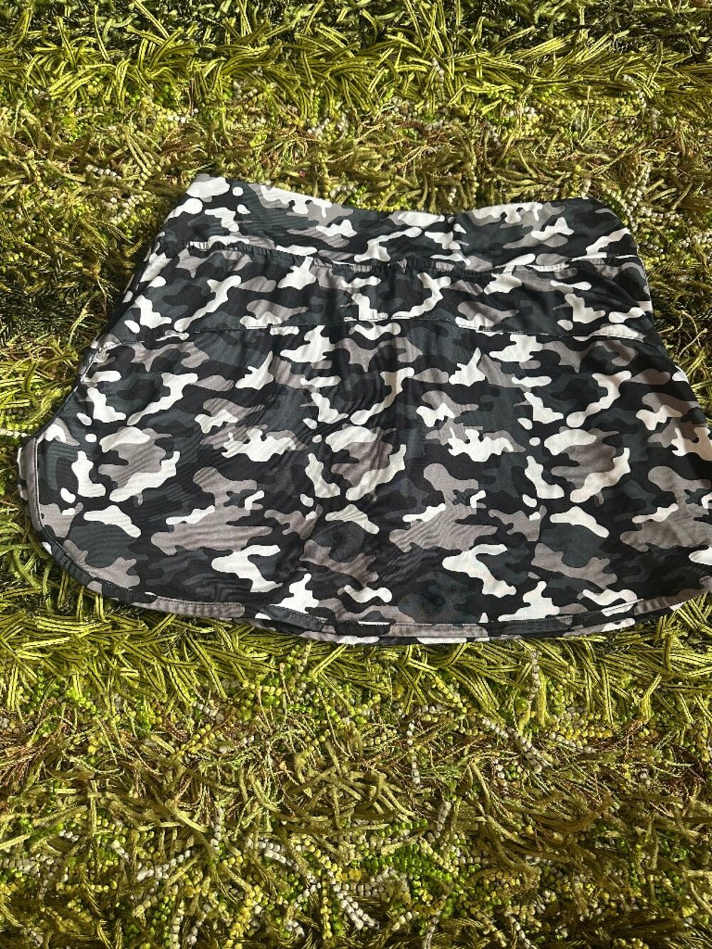 BCG Athletic Skort Camo Black Gray White Built-In Shorts Size S — Tennis Skort